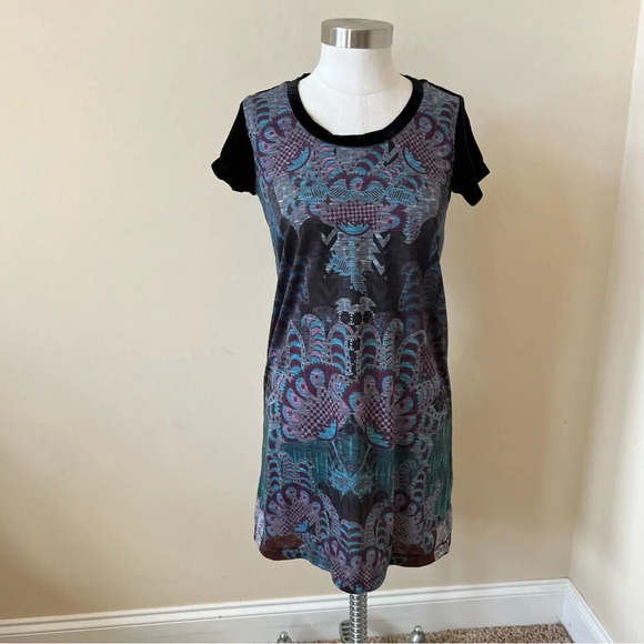 Custo Barcelona patterned short sleeve dress 17969 - Picture 3 of 12